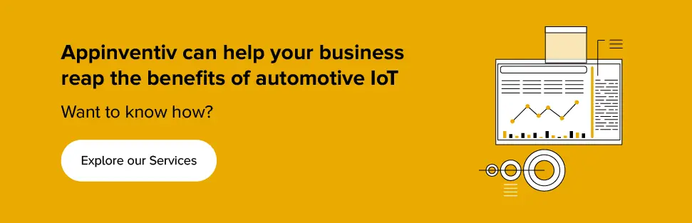 Appinventiv can help your business reap the benefits of automotive IoT