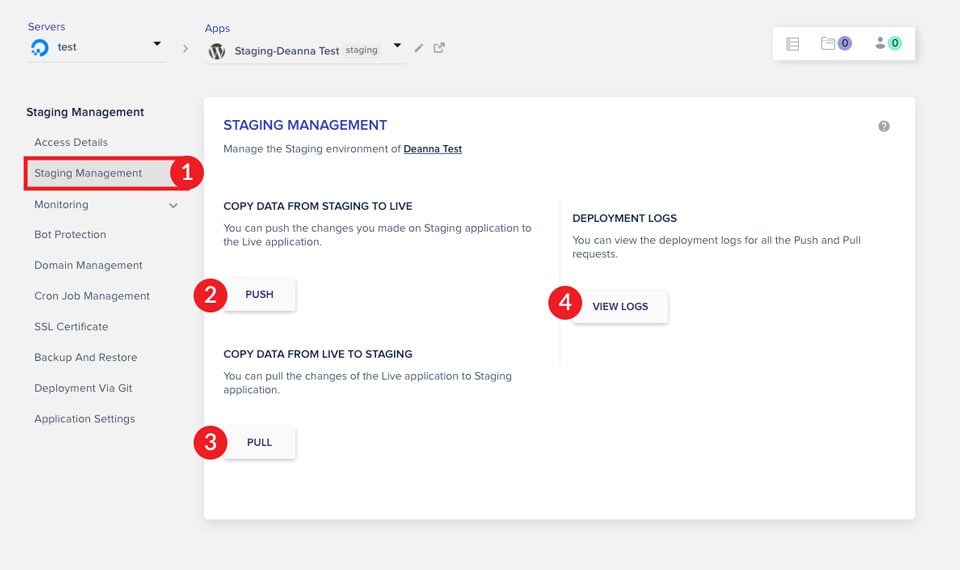 How to Create And Setup a Staging Site On Cloudways