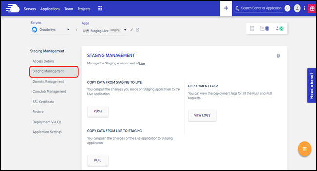 How to Create And Setup a Staging Site On Cloudways