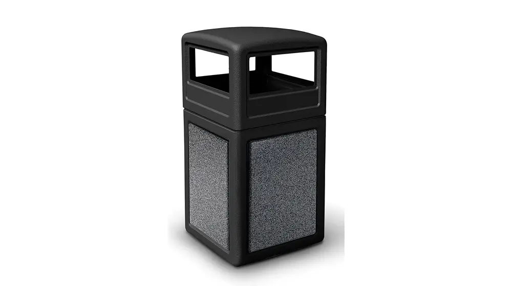 상업 구역 StoneTec Square Receptacle with Dome Lid