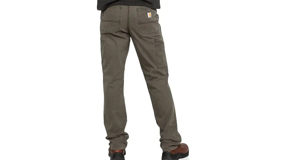 Carhartt 男式 Rugged Flex Relaxed Fit 厚重雙前襟工裝記錄牛仔褲