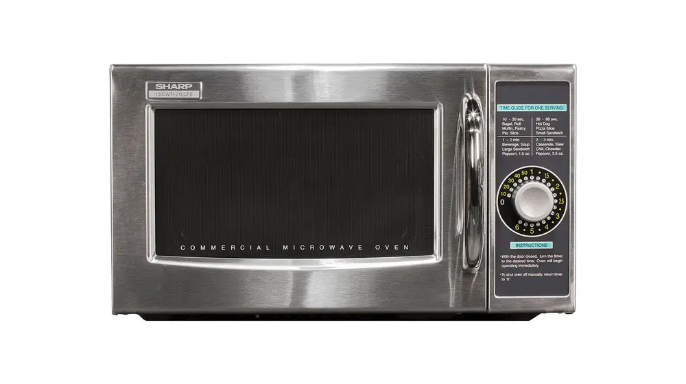 Forno de micro-ondas comercial de médio porte Sharp R-21LCFS