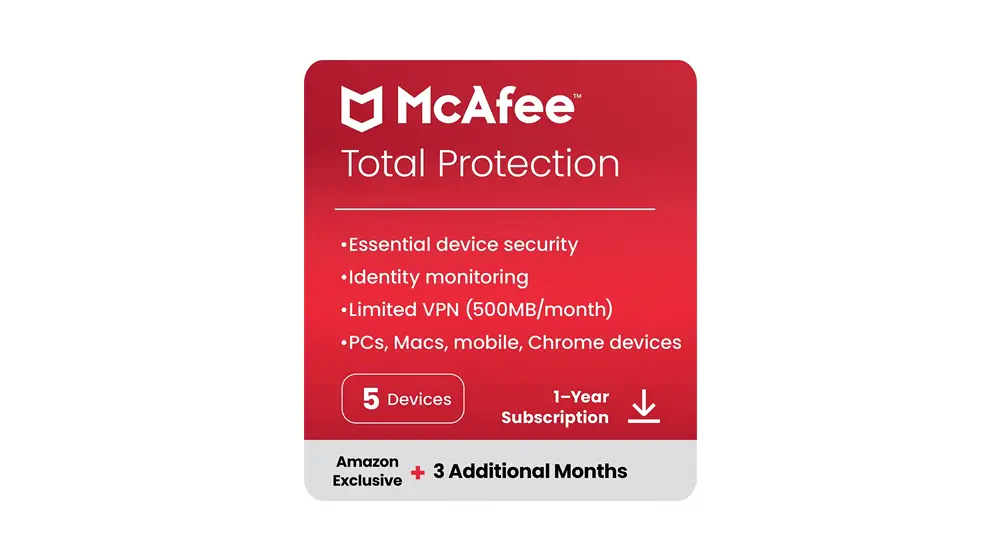 McAfee Total Protection 2023 เอกสิทธิ์ของ Amazon