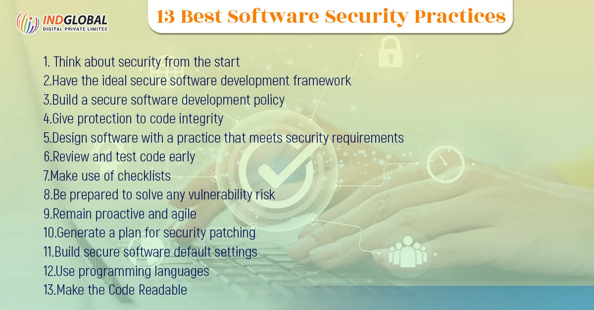13 のソフトウェア セキュリティのベスト プラクティス