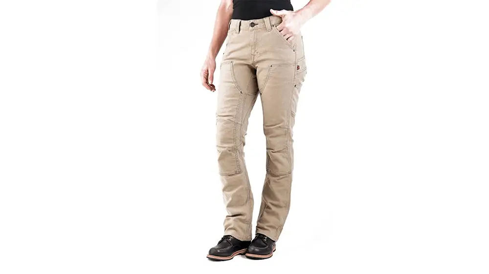 Pantalon cargo utilitaire Britt Workwear en queue d'aronde pour femme