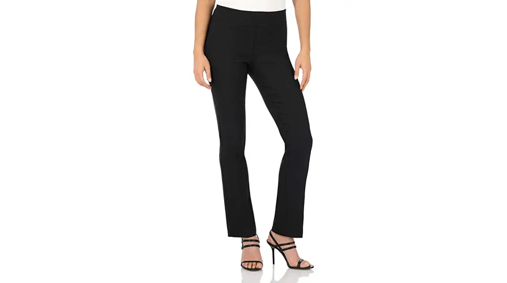 Rekucci Ease Into Comfort Pantalon à jambe droite avec contrôle du ventre pour femme