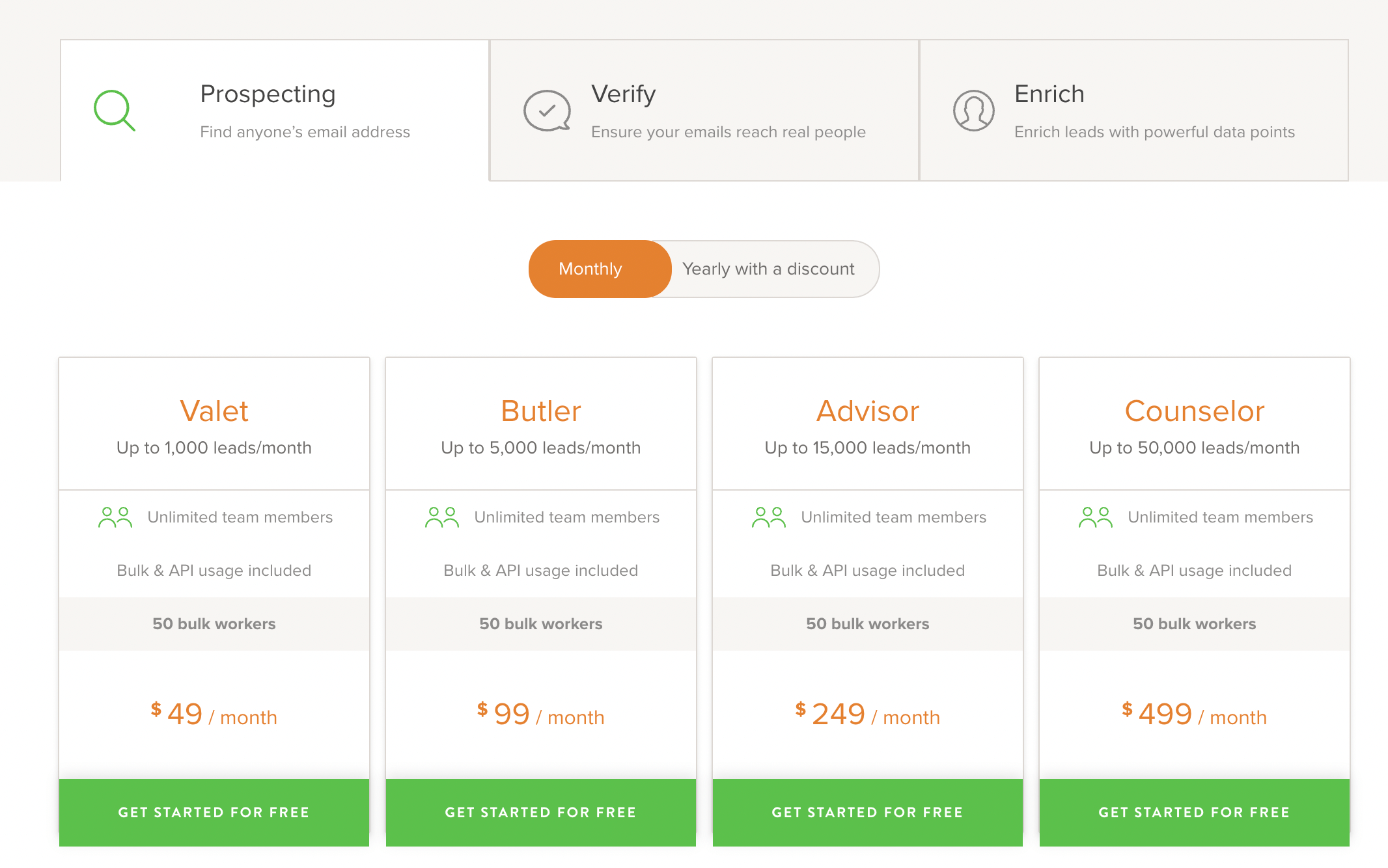 Voilà Norbert Tarification