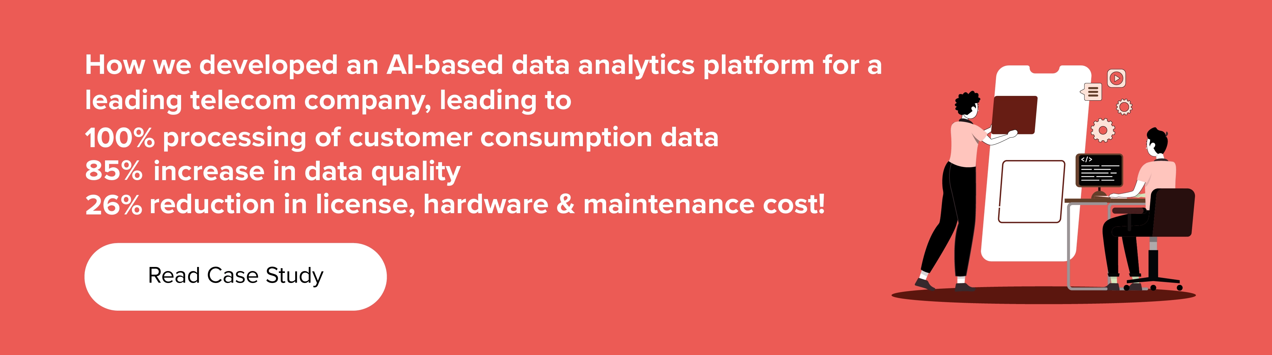 Appinventiv hat für ein führendes Telekommunikationsunternehmen eine KI-basierte Datenanalyseplattform entwickelt