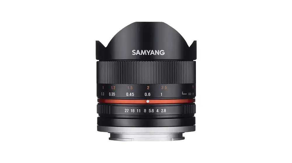 Samyang 8 mm F2.8 II Fisheye-Objektiv mit manueller Fokussierung für Sony-E – Schwarz