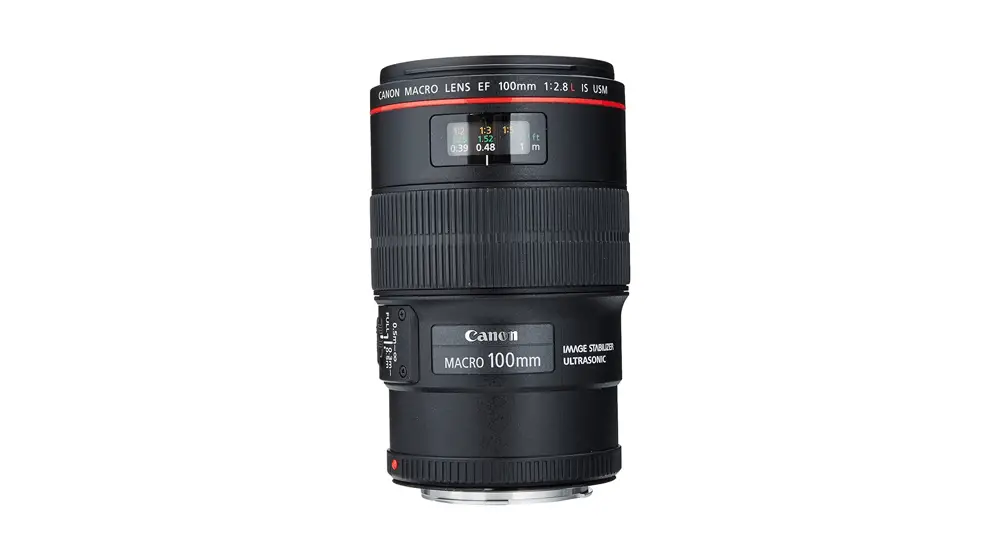 Objectif macro Canon EF 100 mm f, 2,8 L IS USM pour appareils photo reflex numériques Canon