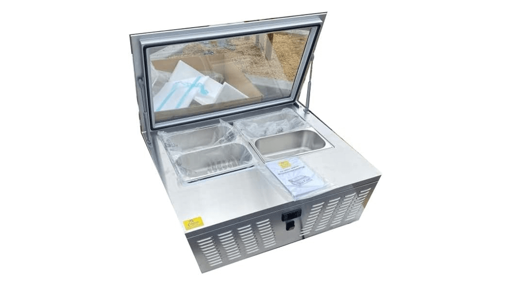 Gelato Congélateur Vitrine Trempage Cabinet Pan Crème glacée