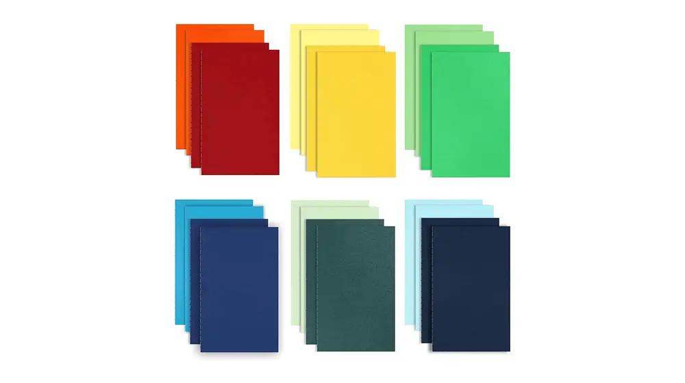 EOOUT 24pcs A5 Carnets de Journaux Colorés en Vrac