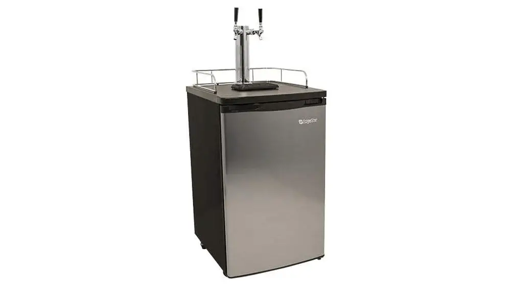 EdgeStar KC2000SSTWIN Double robinet Kegerator et distributeur de bière pression en acier inoxydable