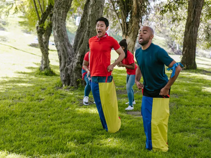 Teambuilding-Übungen – Kartoffelsack-Staffellauf