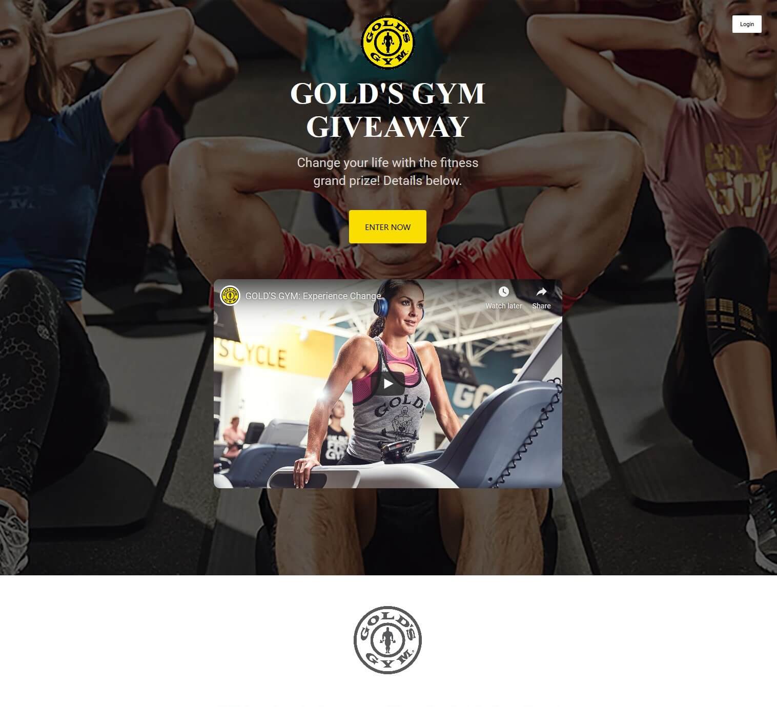 Kompetisi Giveaway Gold's Gym