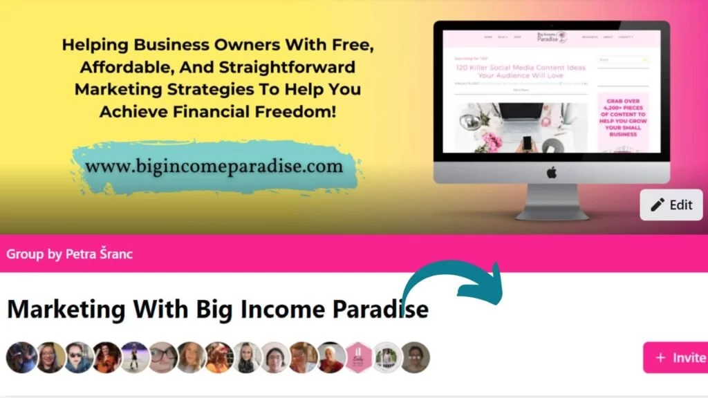 Big Income Paradise Facebook-Gruppe