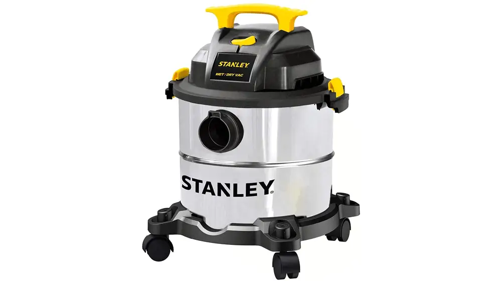 Stanley เครื่องดูดฝุ่นแบบแห้งเปียก 5 แกลลอน, 4 Peak HP Stainless Steel 3 in 1 Shop Vac Blower พร้อมการดูดอันทรงพลัง