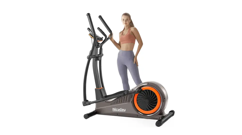 Niceday Elliptical Machine, Cross Trainer พร้อม Hyper-Quiet Magnetic Driving System