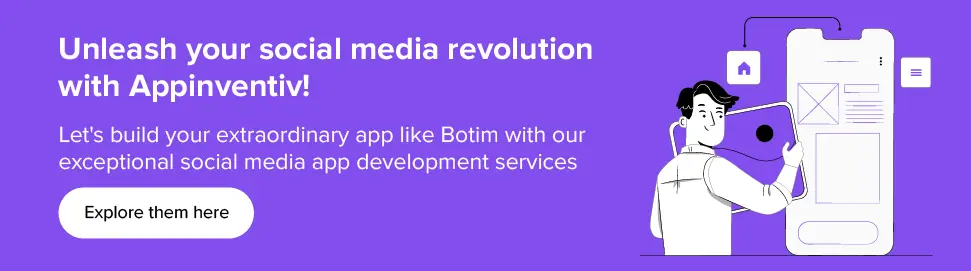 Explore our social media app development services