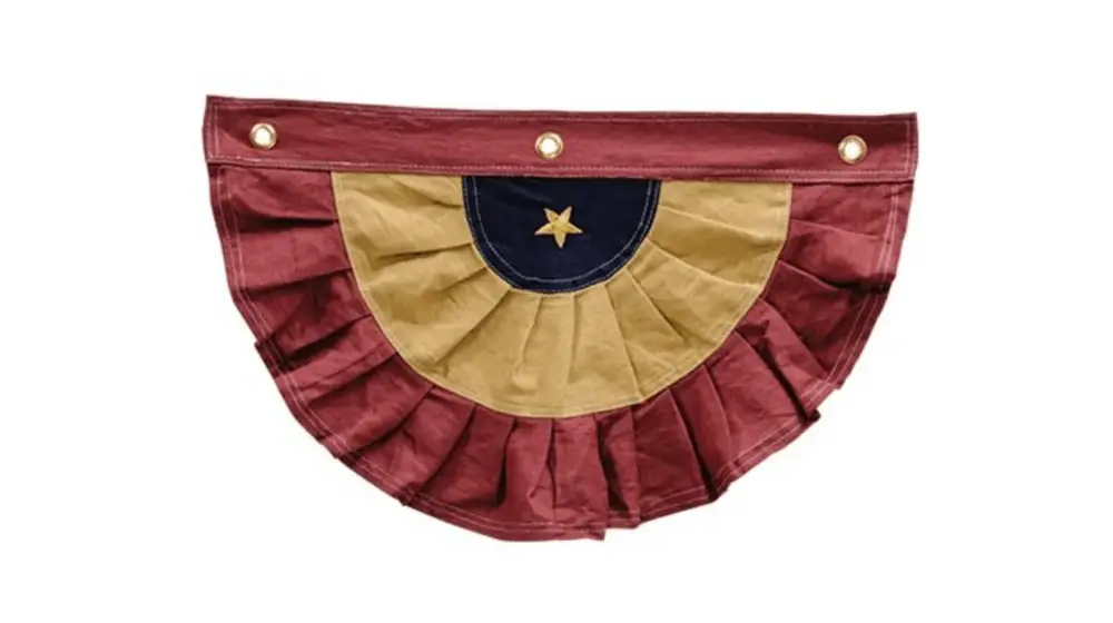 20-Zoll-Wimpelkette „Americana Burgundy & Gold“, patriotisches Americana Primitive