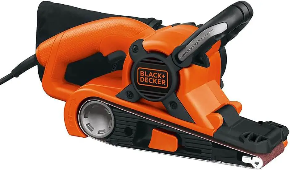 먼지 봉투가 있는 BLACK+DECKER 벨트 샌더