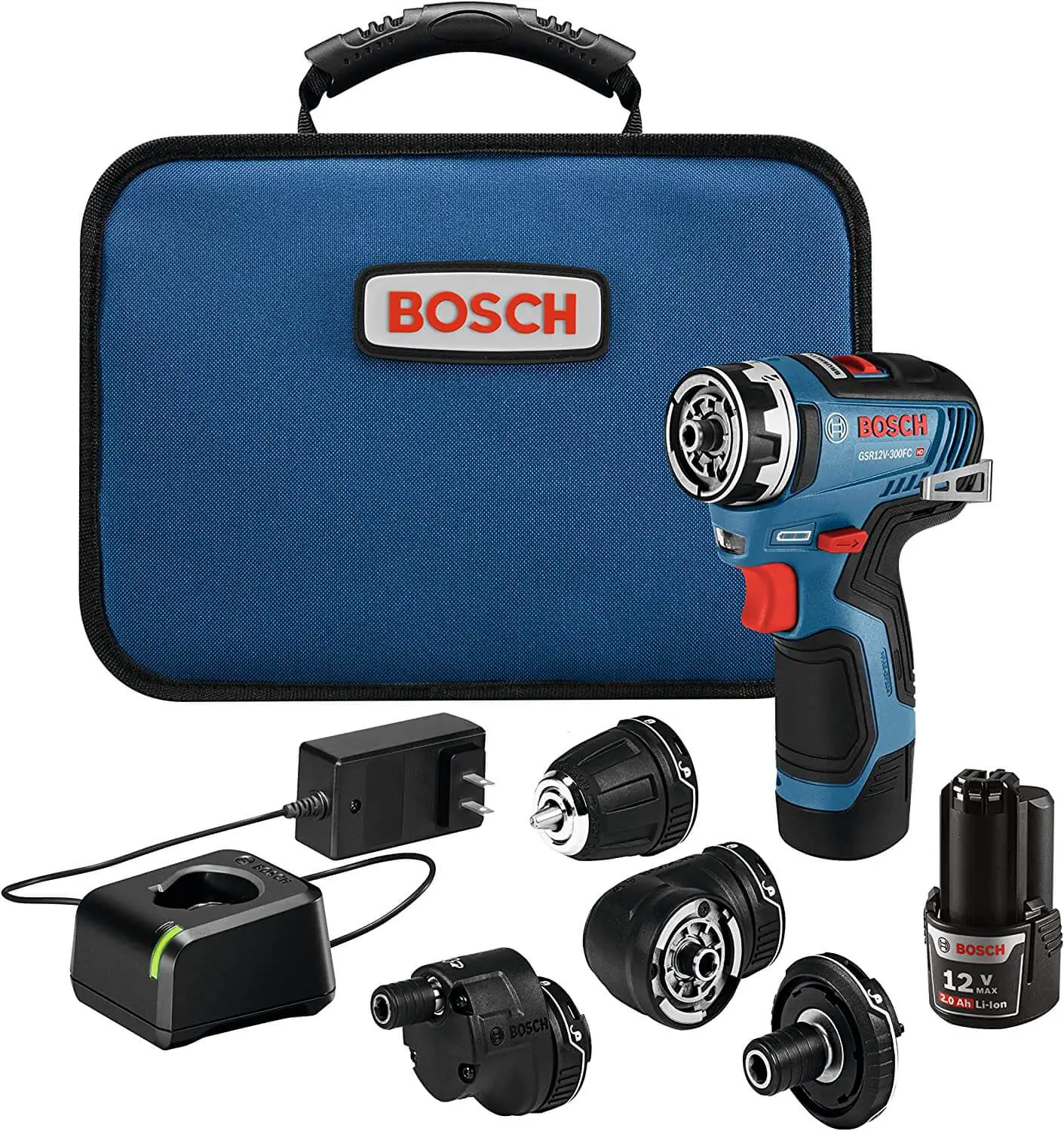 BOSCH GSR12V-300FCB22 12V Max EC Fırçasız Flexiclick 5'i 1 Arada Matkap, Sürücü Sistemi