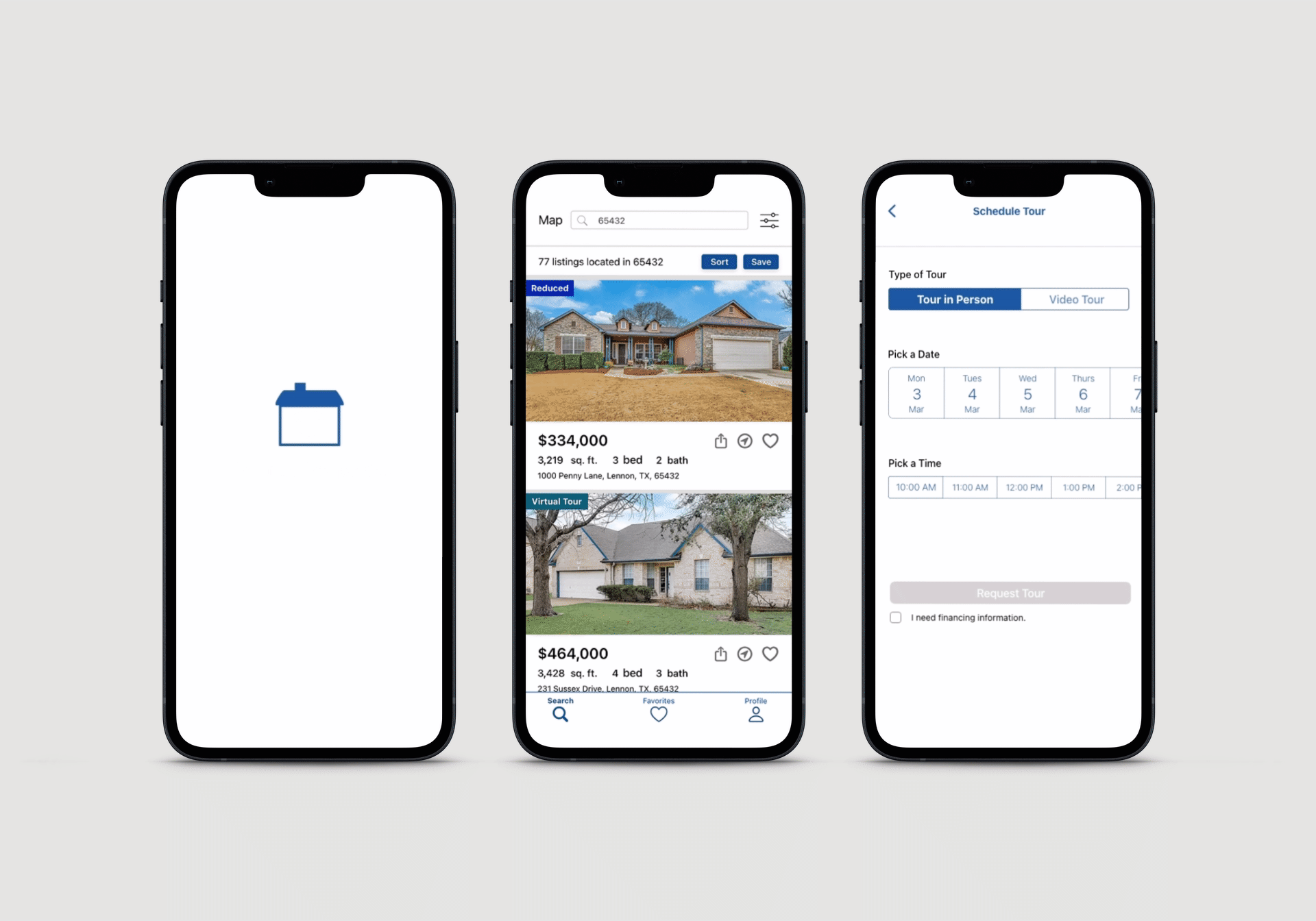 The features of a property finder app