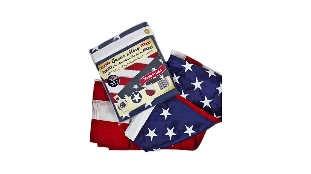 Bendera Amerika 3x5 Outdoor 3 PACK oleh Grace Alley