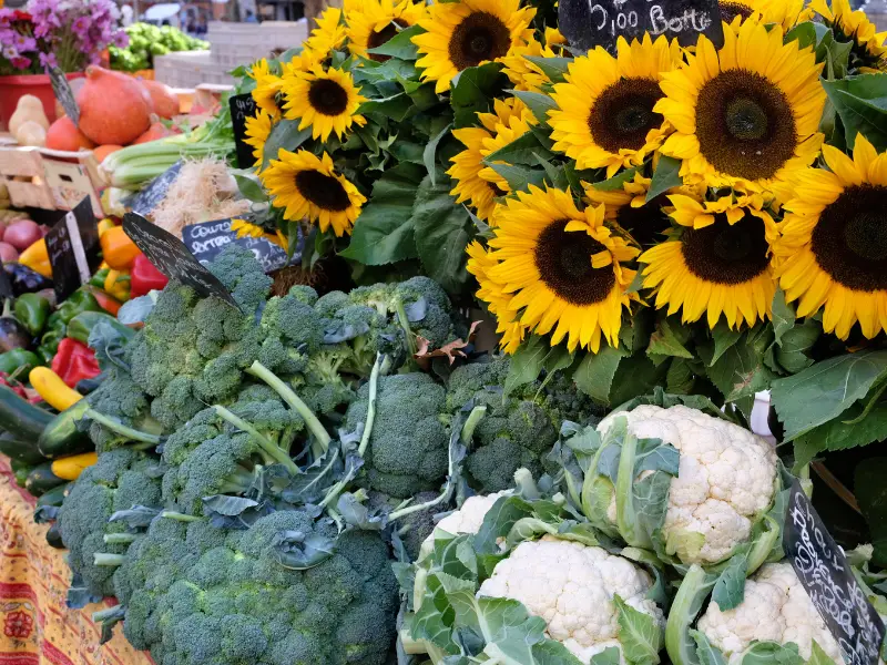 vendita in un mercato degli agricoltori