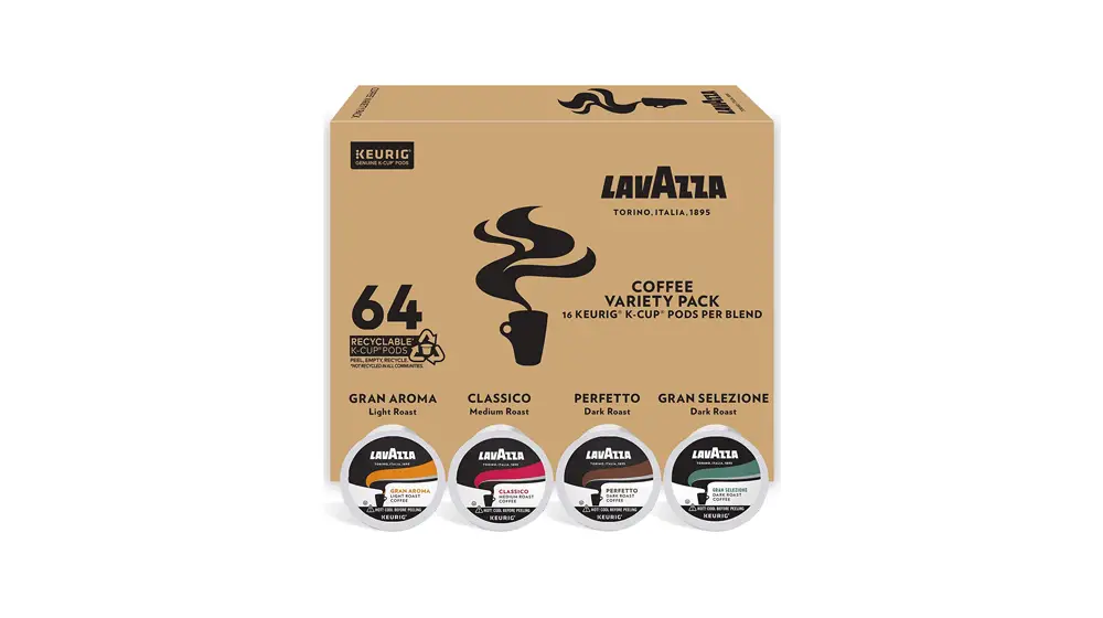 Lavazza コーヒー K カップ ポッド バラエティ パック キューリグ シングルサーブ ブルワー用