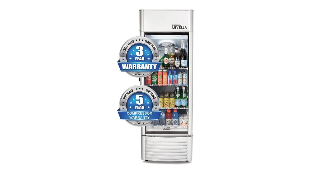 Geladeira Merchandiser PremiumLevella PRF90DX com Porta de Vidro Único - Refrigerador para Expositor de Bebidas