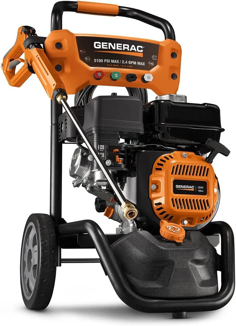 Generac 7019 3100 PSI 2,4 GPM zasilana gazem myjka ciśnieniowa OneWash