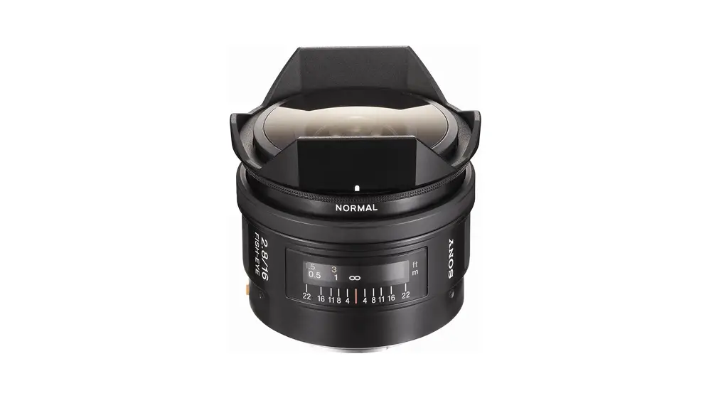 索尼 SAL-16F28 16mm f, 2.8 鱼眼镜头适用于索尼 Alpha 数码单反相机