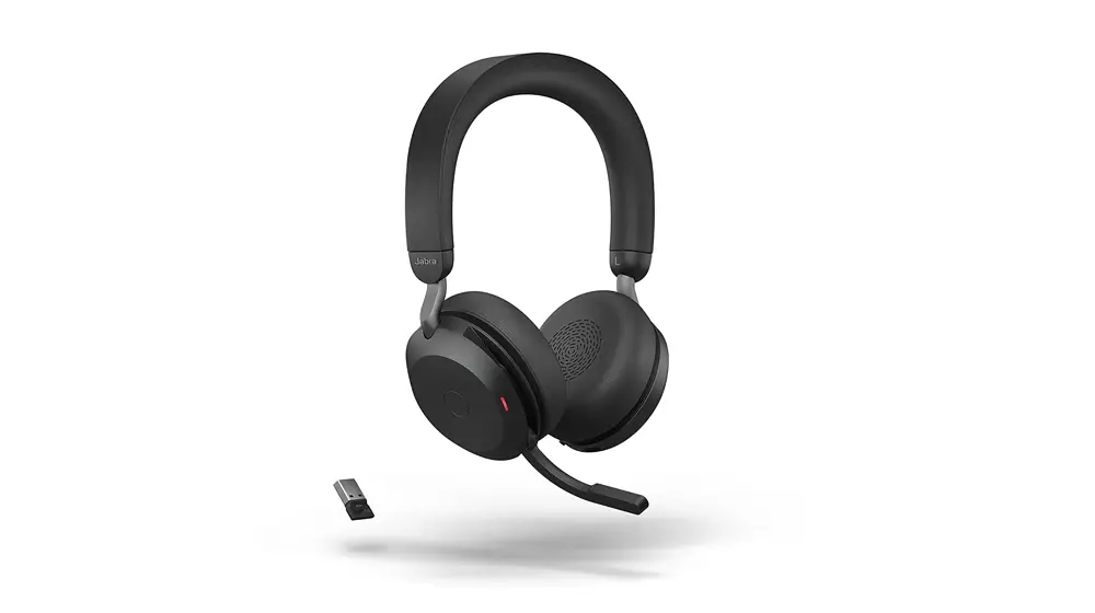 Jabra Evolve2 75 PC ワイヤレス ヘッドセット (8 マイク テクノロジー搭載)