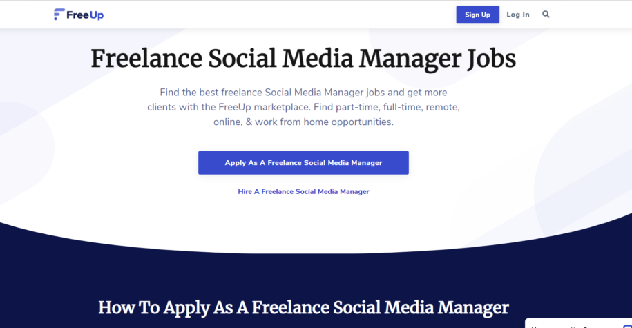 gerente de mídia social freelancer - freeup