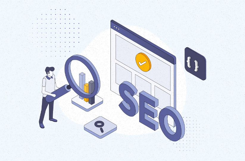 Ilustración de SEO.