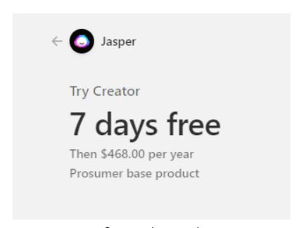 Prueba gratuita de Jasper