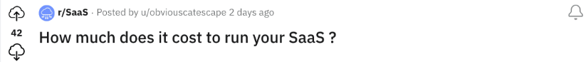 Poste no subreddit r/saas.