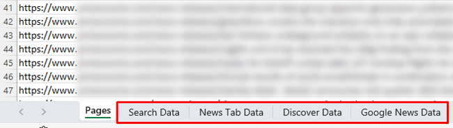 Exportação de dados nas plataformas do Google