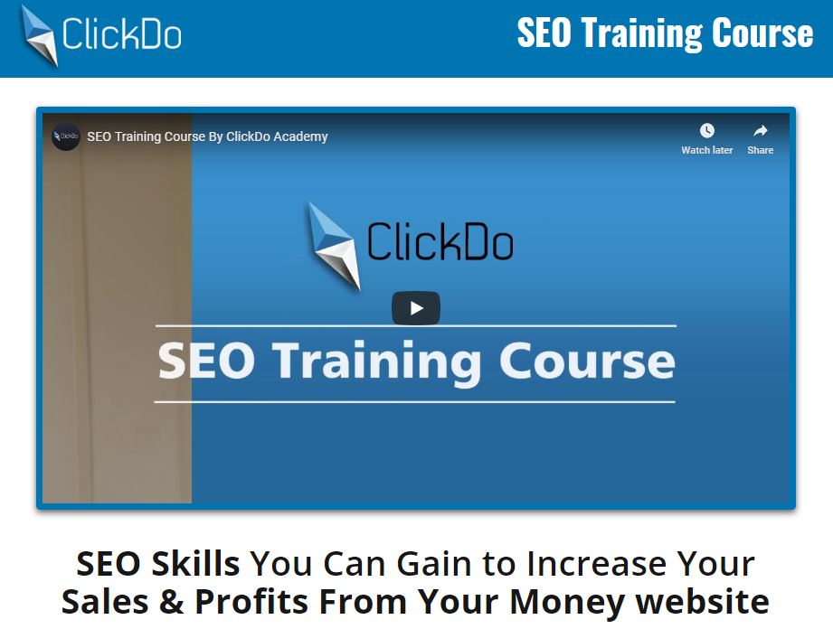 Curso de treinamento ClickDo SEO