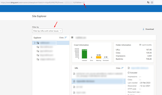 Encontrando problemas de qualidade no recurso Site Explorer nas Ferramentas do Google para webmasters