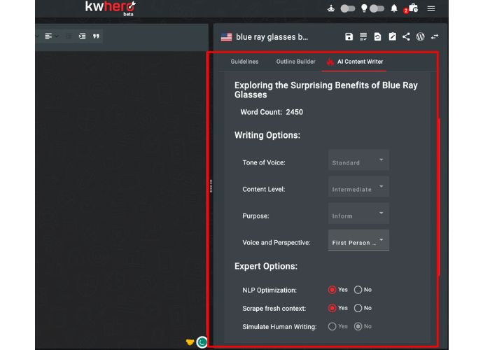 KWHero AI Writer Editor