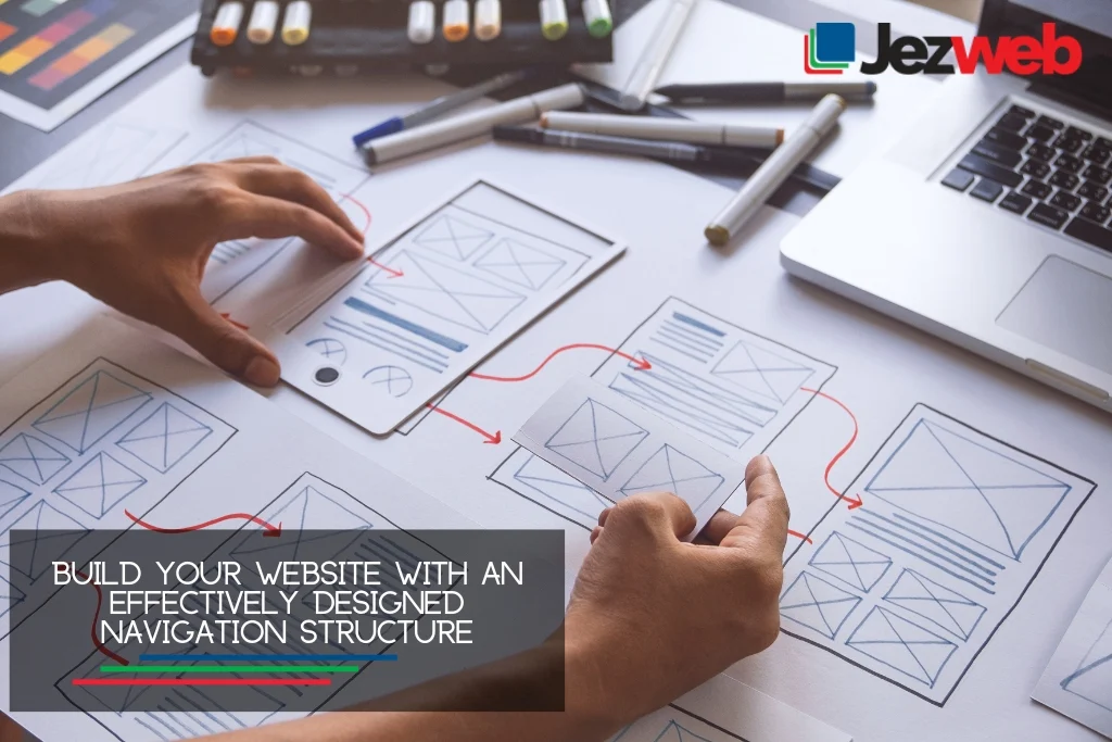 Build your website with an effectively designed navigation structure