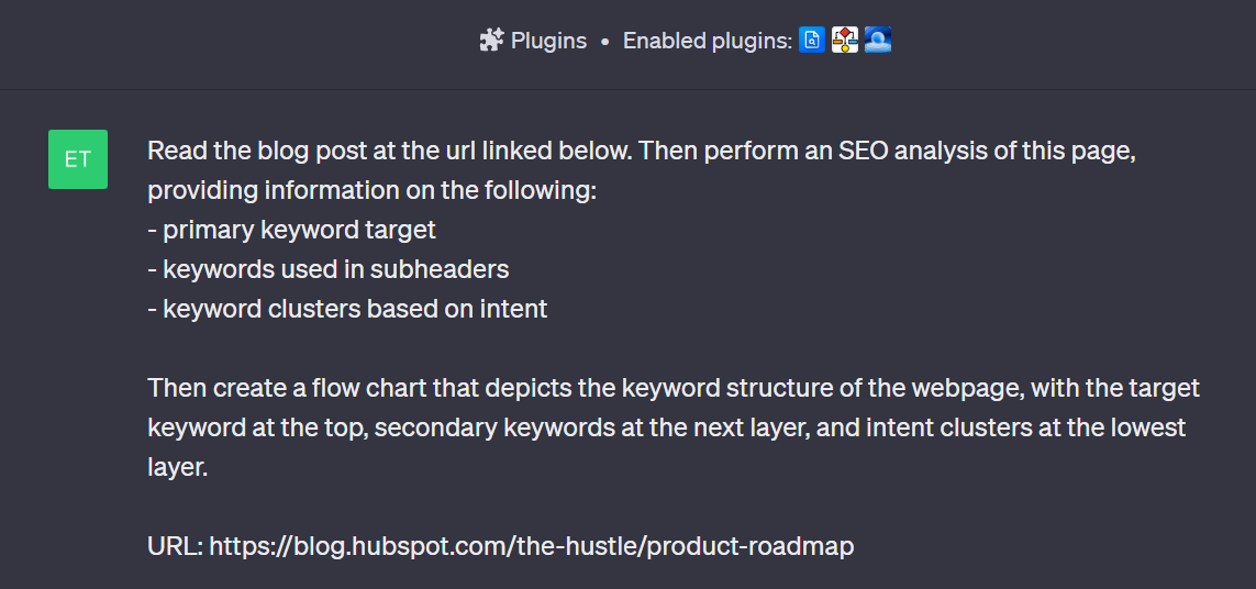 Access Link、SEO Core AI、Diagrams: Show Me プラグインを一緒に使用します。