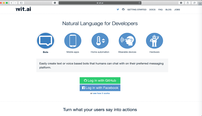 Wit.ai Chatbot