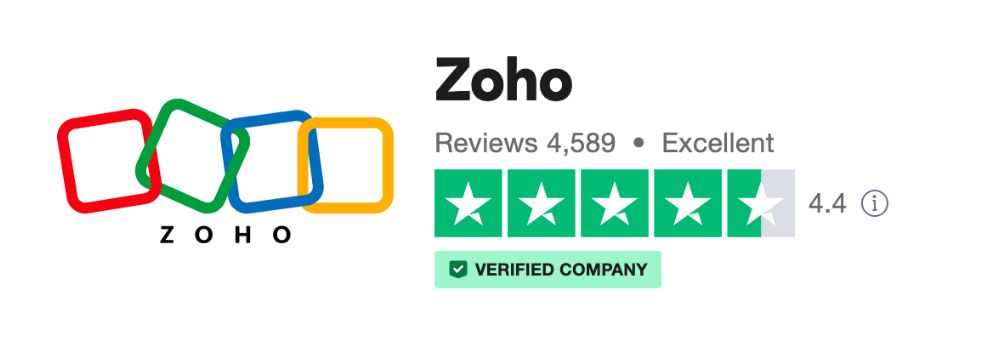 รีวิว Zoho Trustpilot