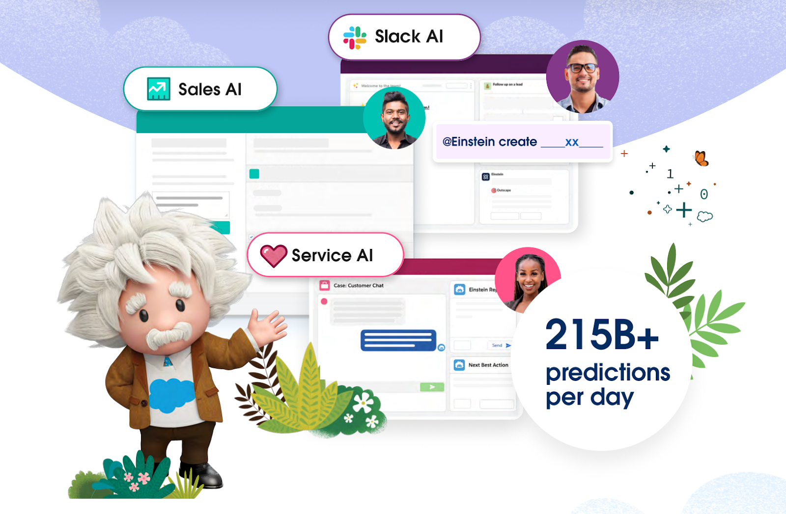 Salesforce Einstein umfasst sowohl prädiktive als auch generative Funktionen und verdeutlicht die vielfältigen Vorteile von KI im CRM.