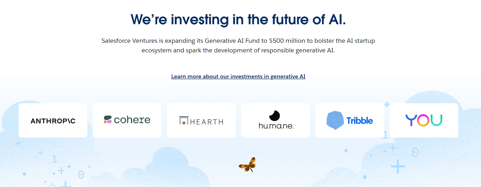 Der Salesforce-Investmentfonds trägt zum Wachstum von Unternehmen wie Anthropic, Cohere und You bei.