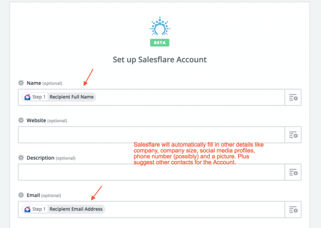 Salesflare 계정을 설정하세요