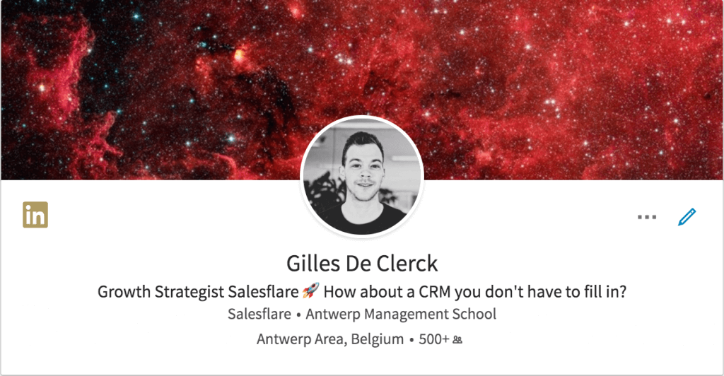 Profilo Linkedin di Gilles DC